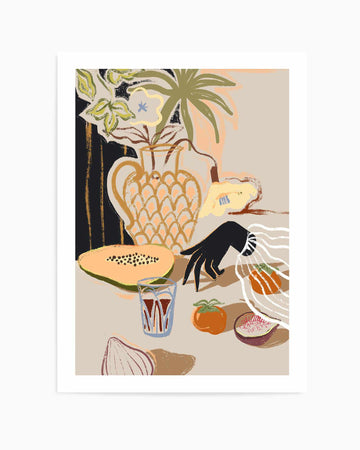 Fruitful Spread by Arty Guava | Art Print from Olive et Oriel where you can shop wallpaper and artworks online