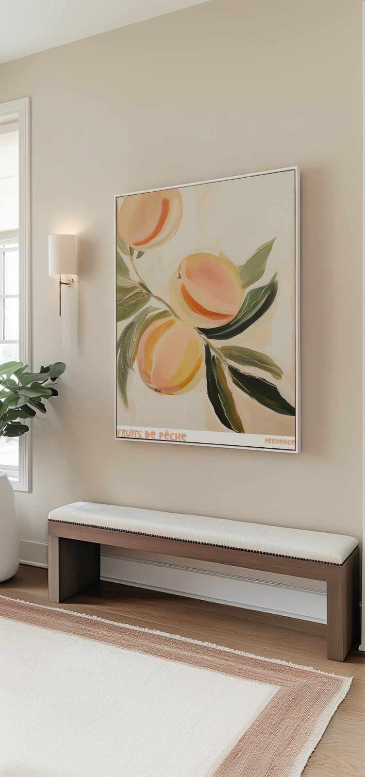 Fruits De Peche | Framed Canvas Art Print