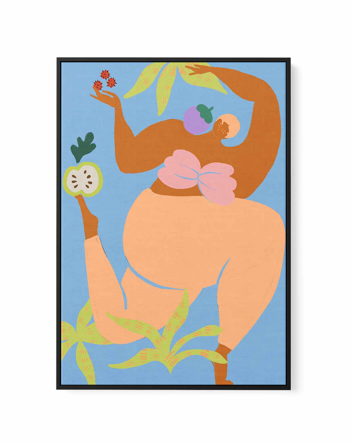 Fruity Run by Arty Guava | Framed Canvas Art Print from Olive et Oriel where you can shop wallpaper and artworks online