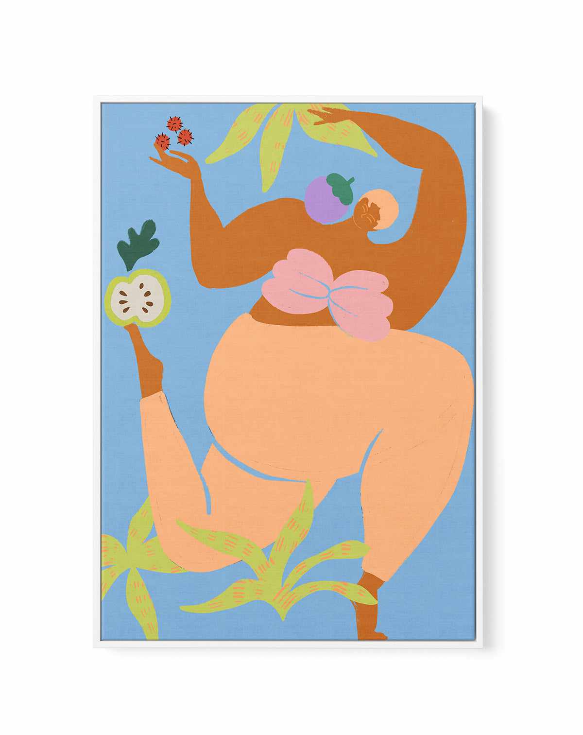 Fruity Run by Arty Guava | Framed Canvas Art Print from Olive et Oriel where you can shop wallpaper and artworks online
