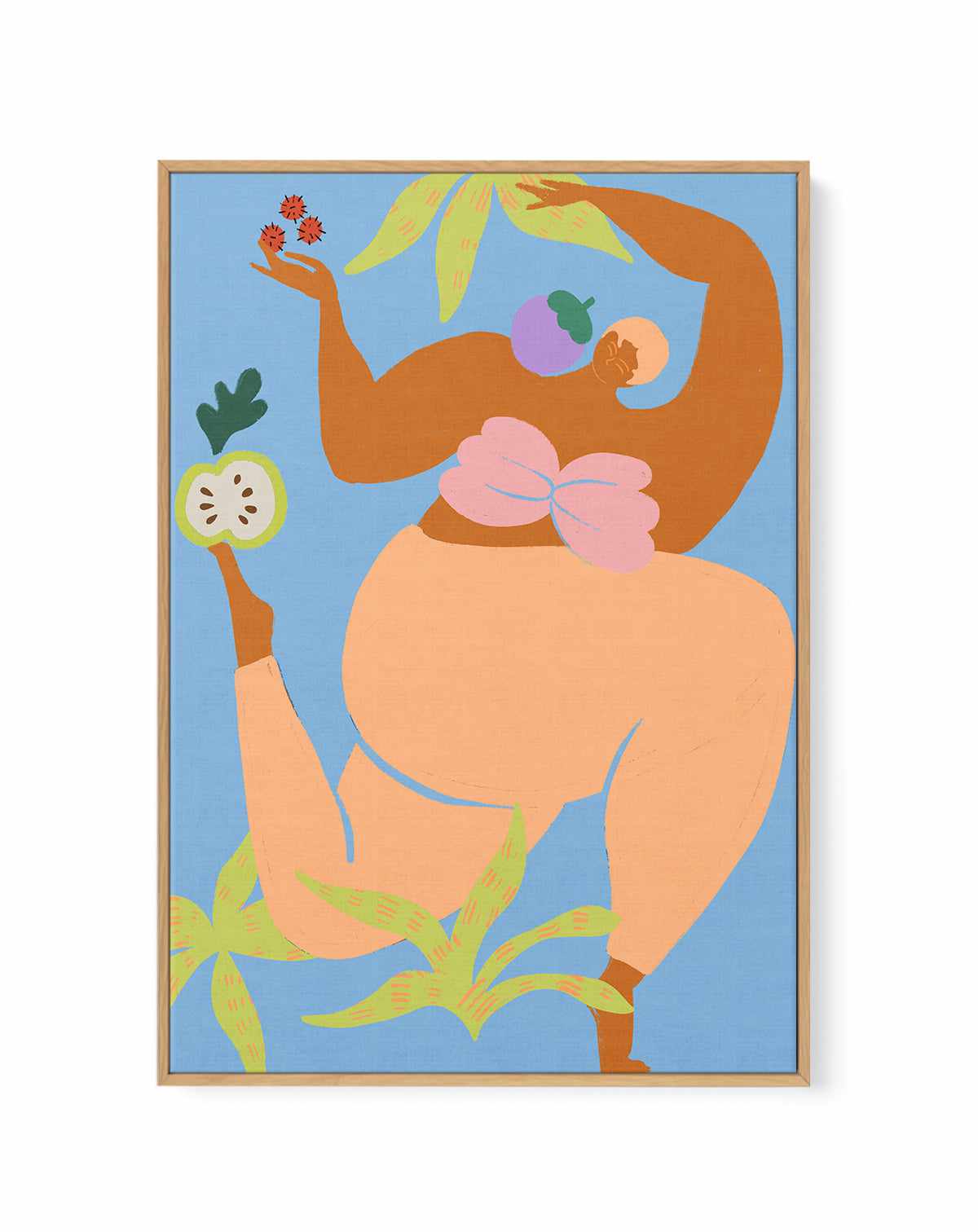 Fruity Run by Arty Guava | Framed Canvas Art Print from Olive et Oriel where you can shop wallpaper and artworks online