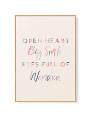 Full of Wonder | Framed Canvas Art Print from Olive et Oriel where you can shop wallpaper and artworks online