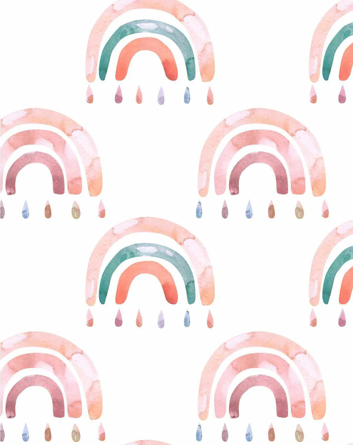 Fun Rainbows II Wallpaper - Olive et Oriel