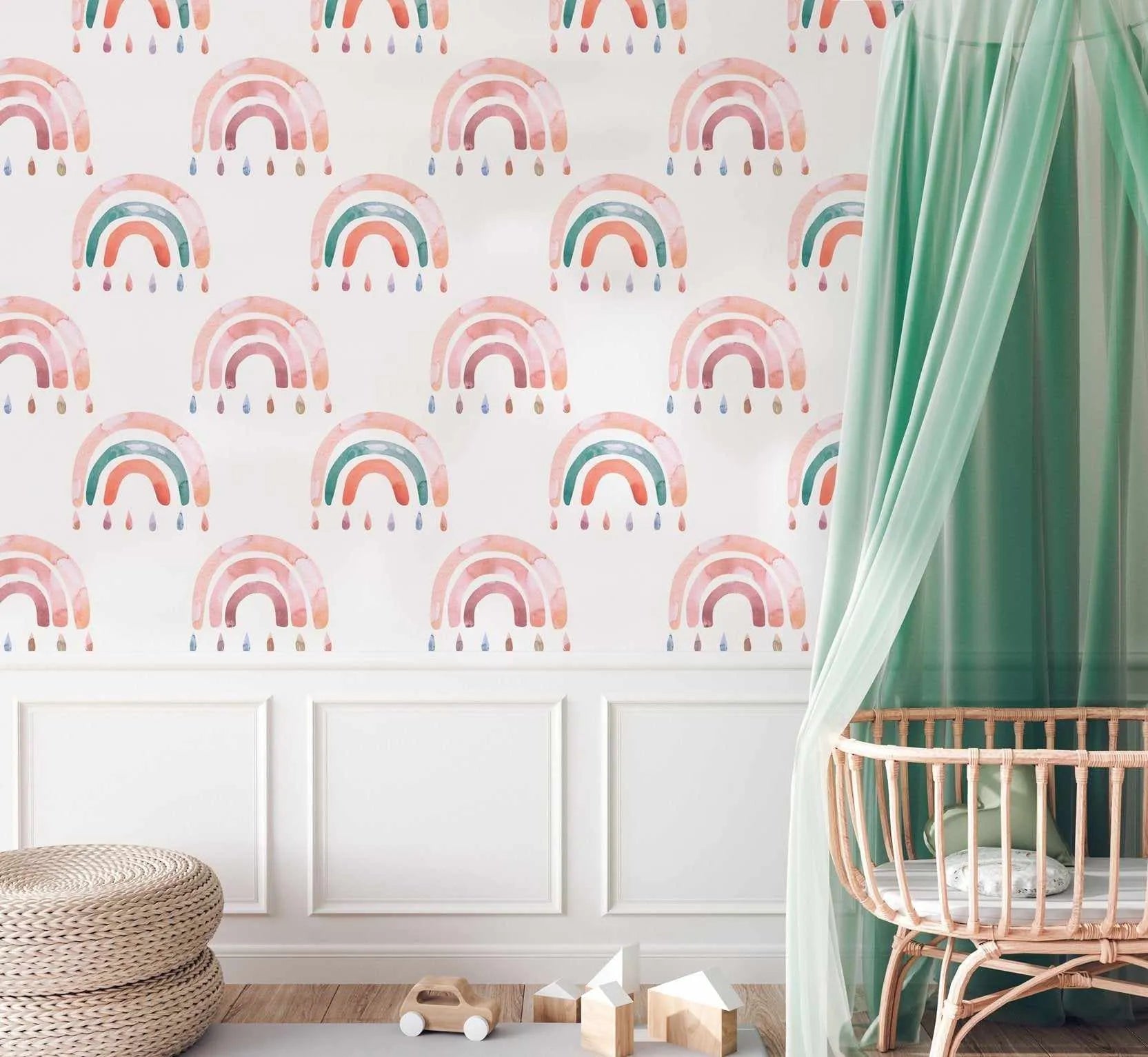 Fun Rainbows II Wallpaper - Olive et Oriel