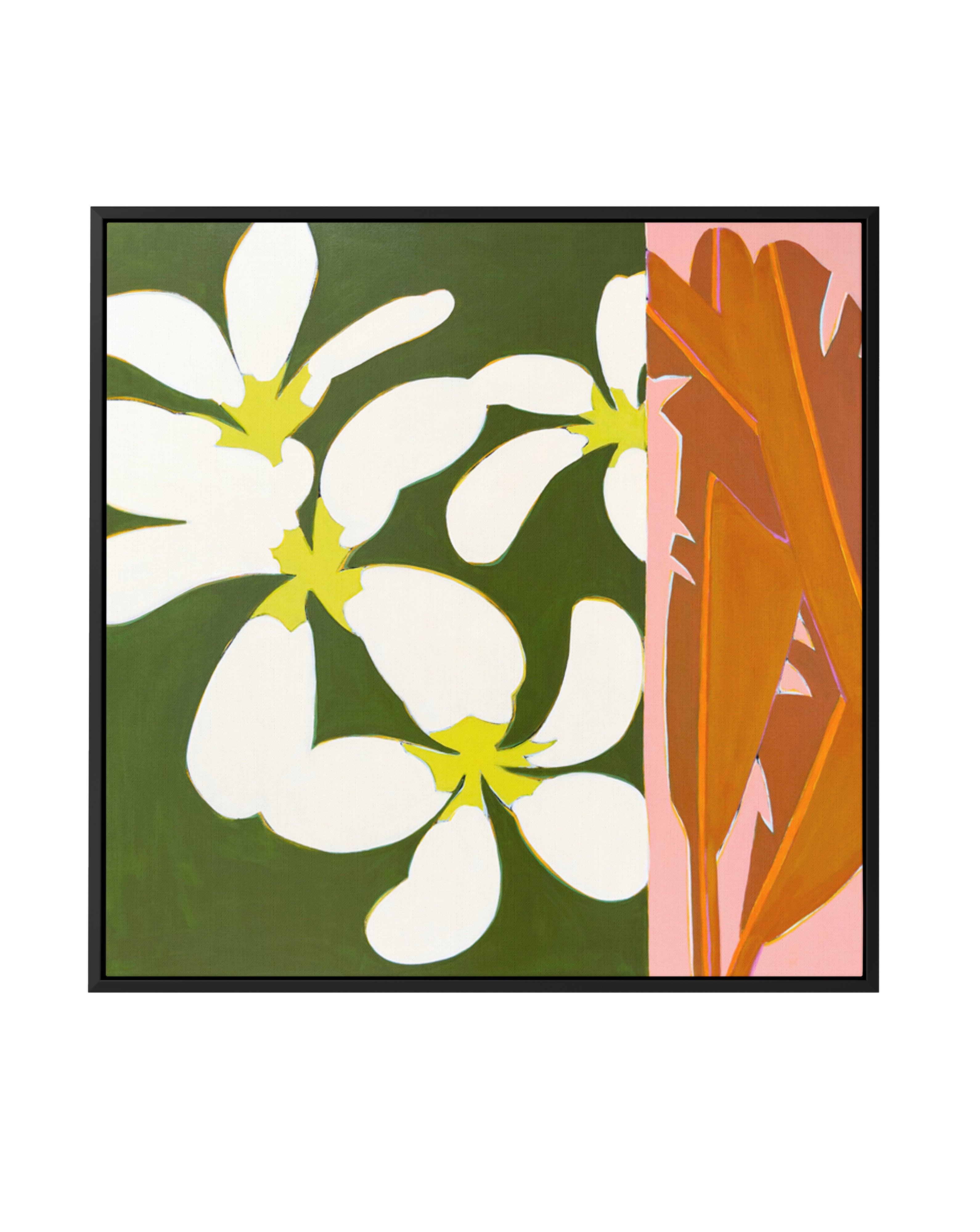 Island Plumeria | Framed Canvas Art Print