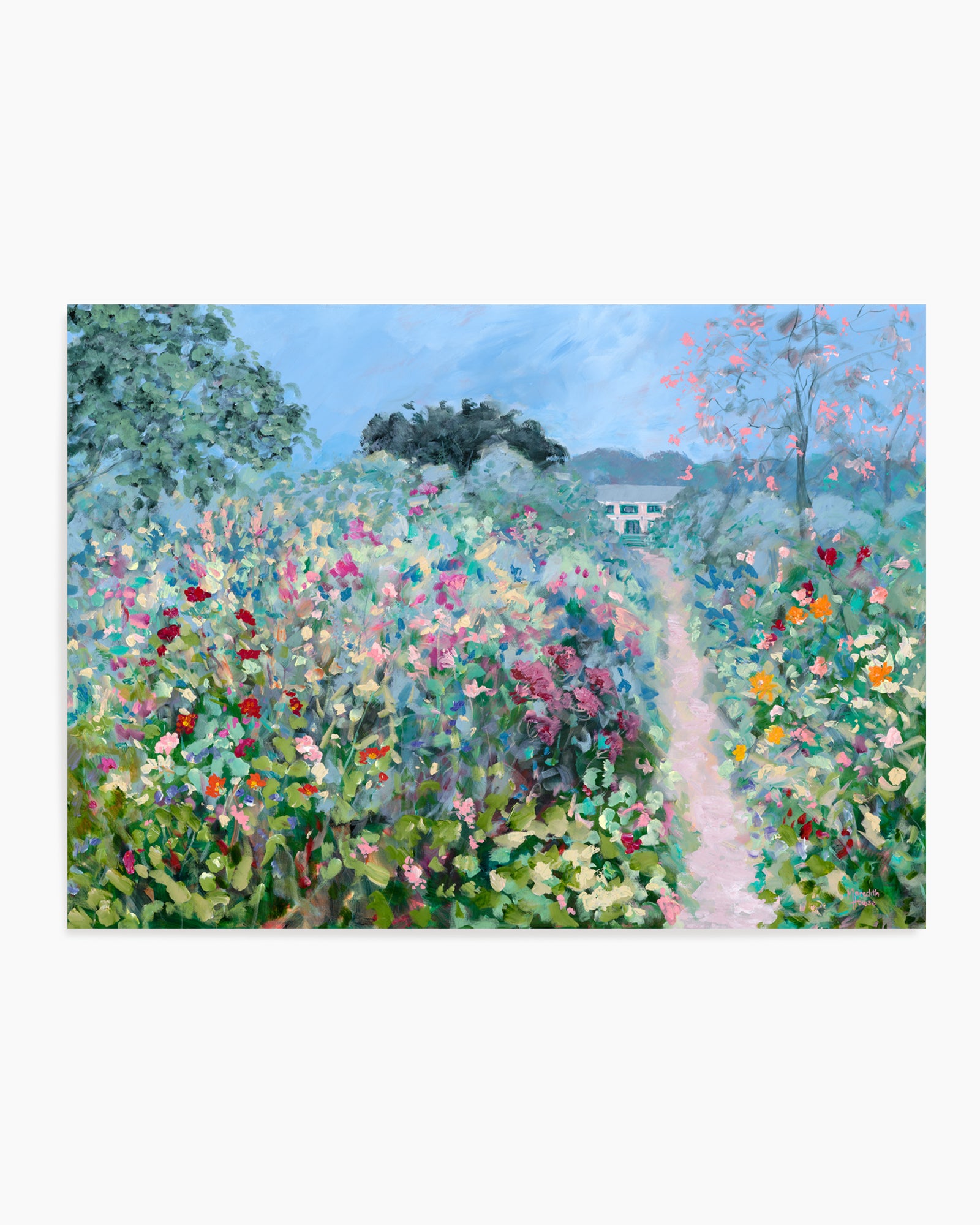 Giverny Flower Path by Meredith Howse | Art Print