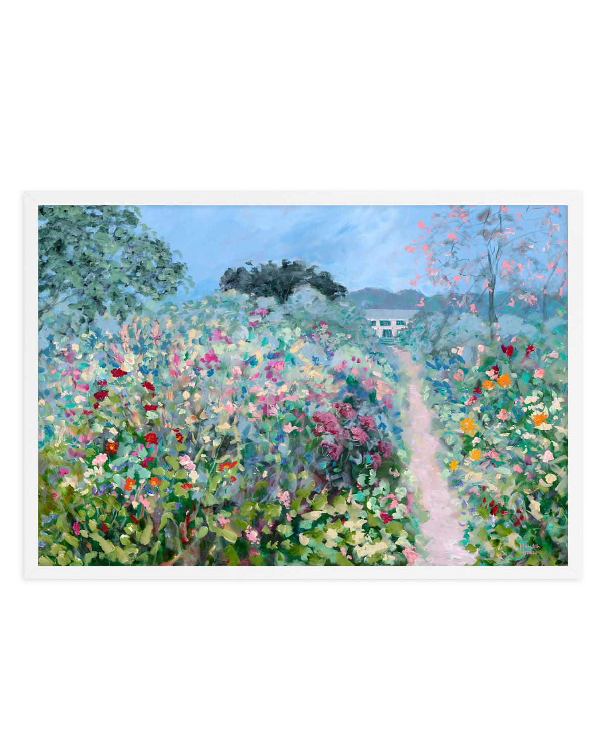 Giverny Flower Path by Meredith Howse | Art Print