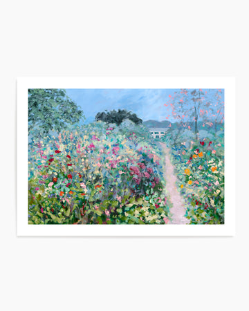Giverny Flower Path by Meredith Howse | Art Print