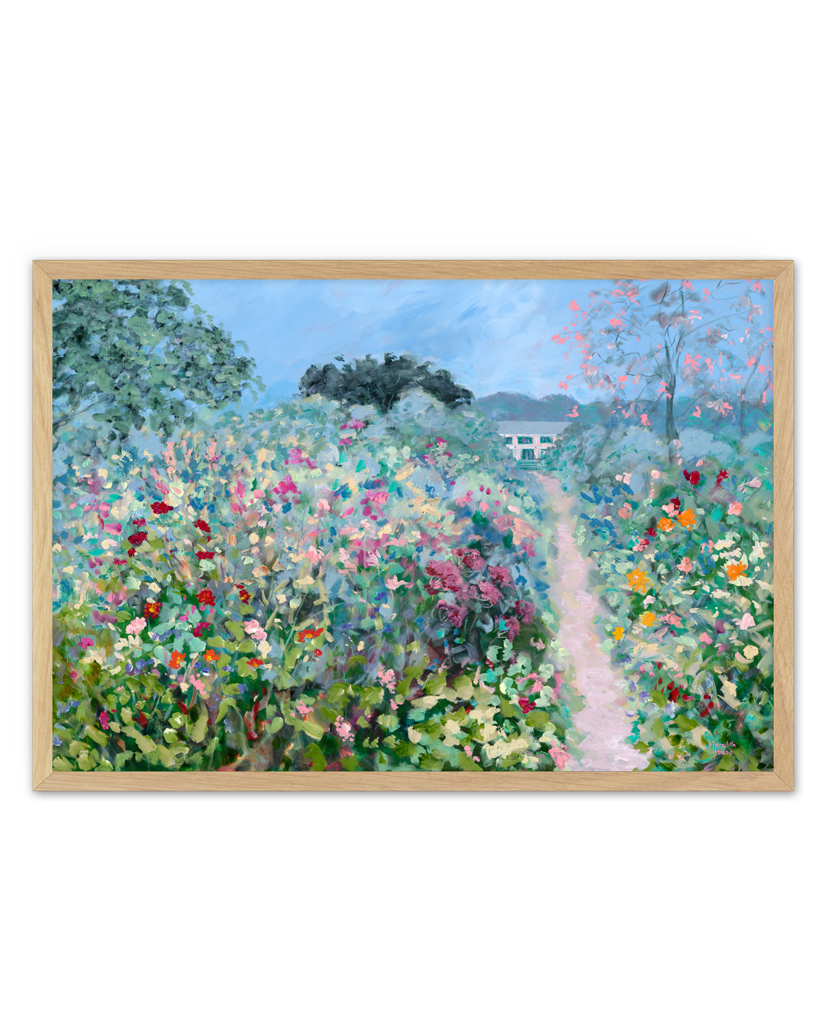 Giverny Flower Path by Meredith Howse | Art Print