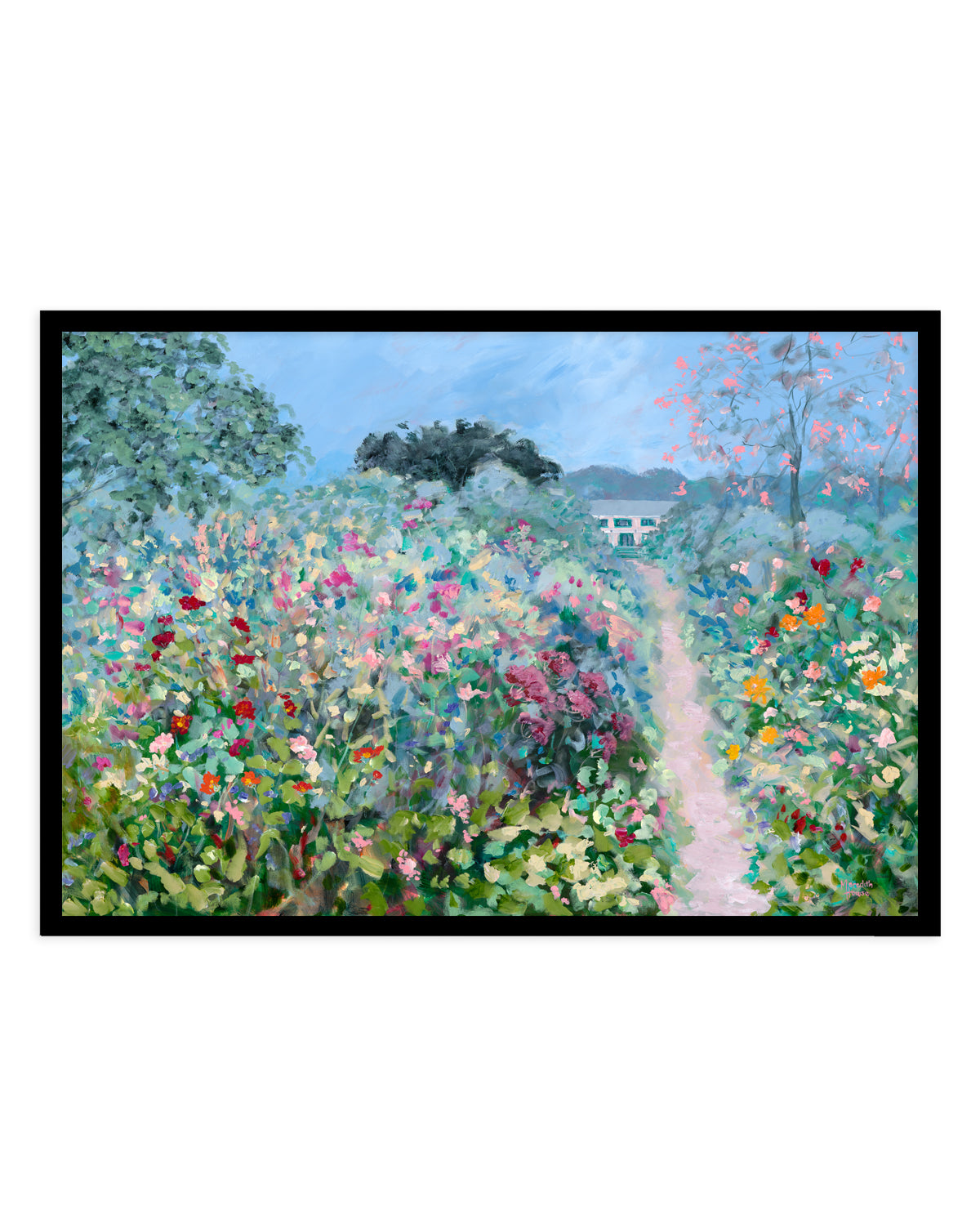 Giverny Flower Path by Meredith Howse | Art Print
