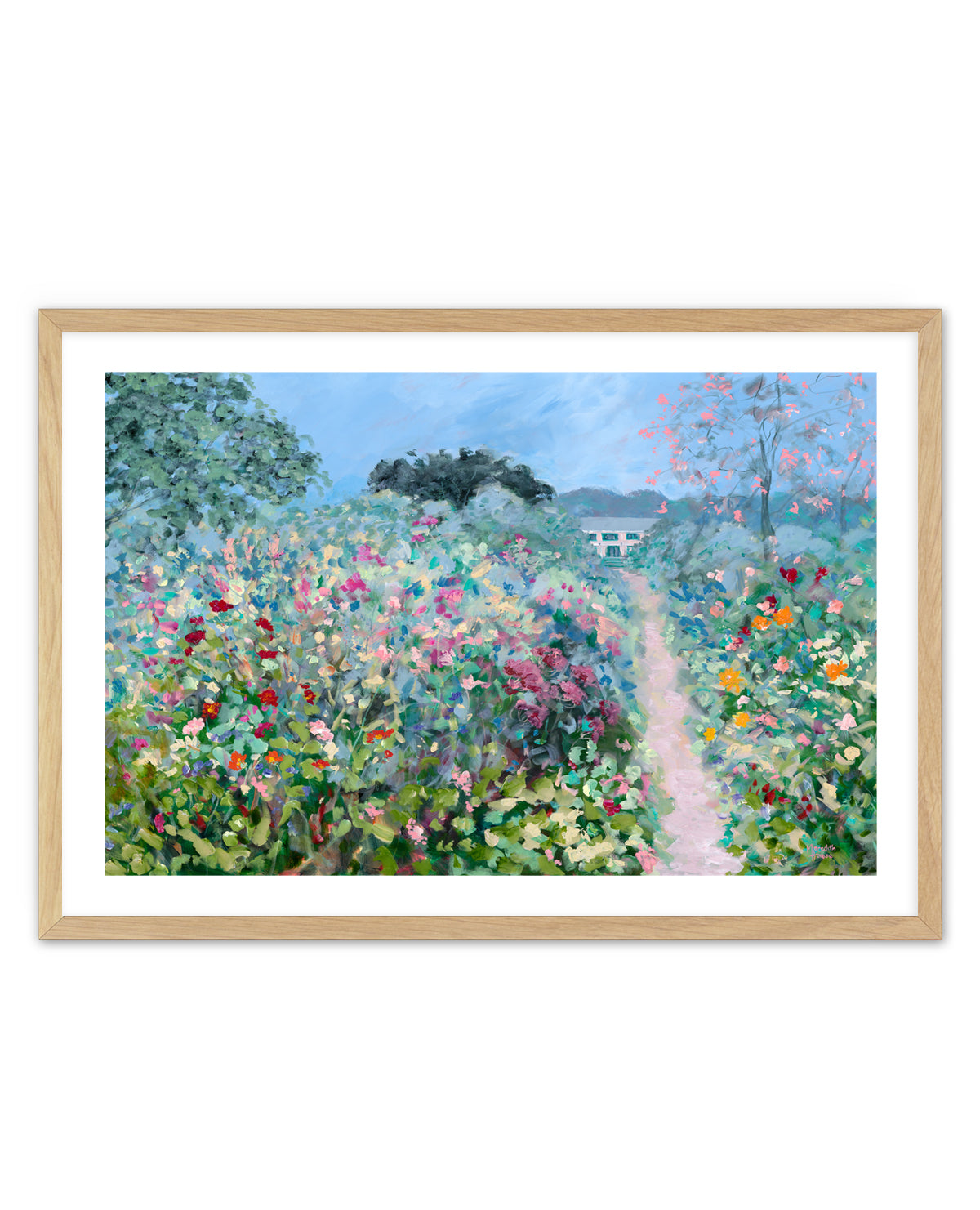 Giverny Flower Path by Meredith Howse | Art Print