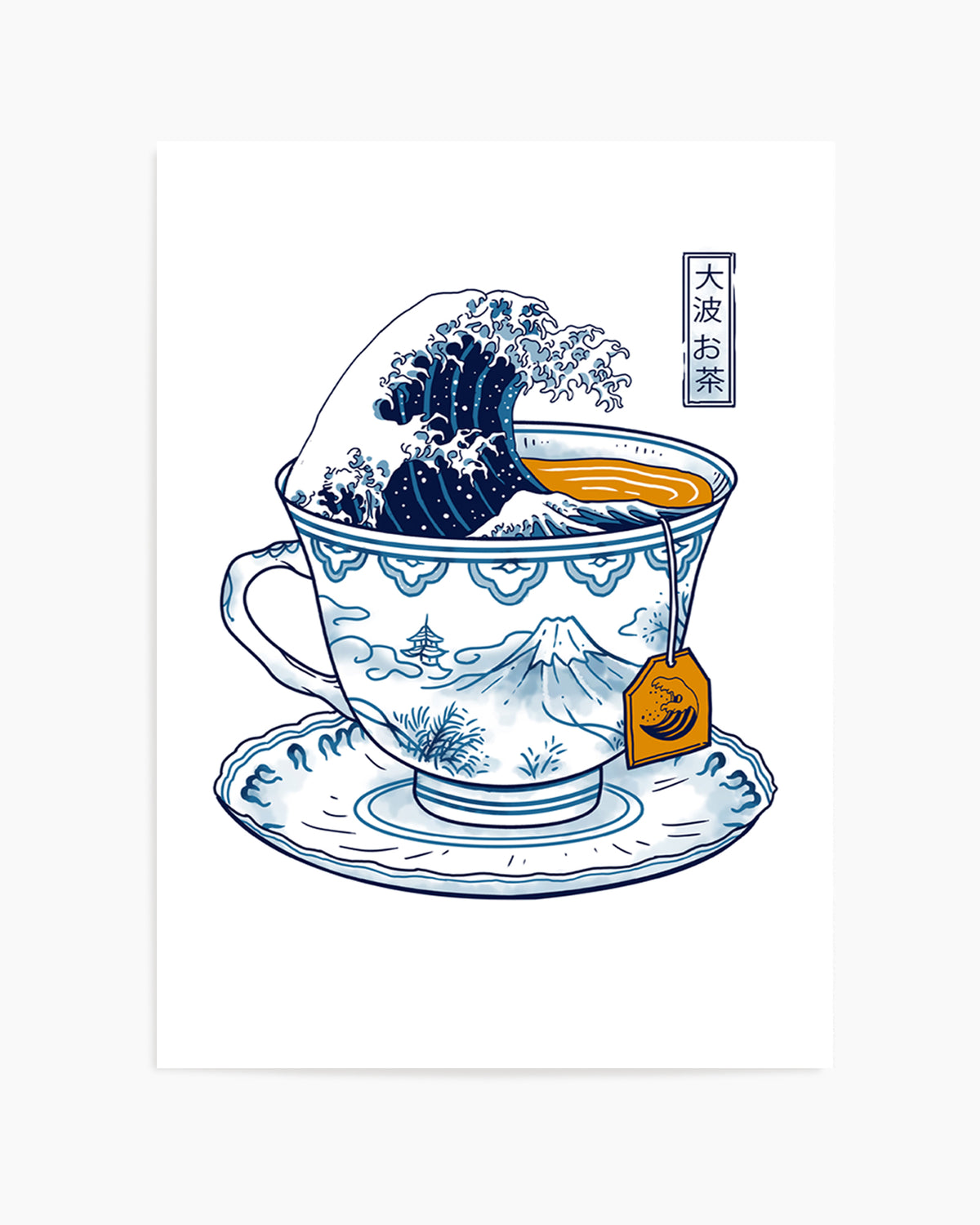 Great Kanagawa Tea by Vincent Trinidad | Art Print
