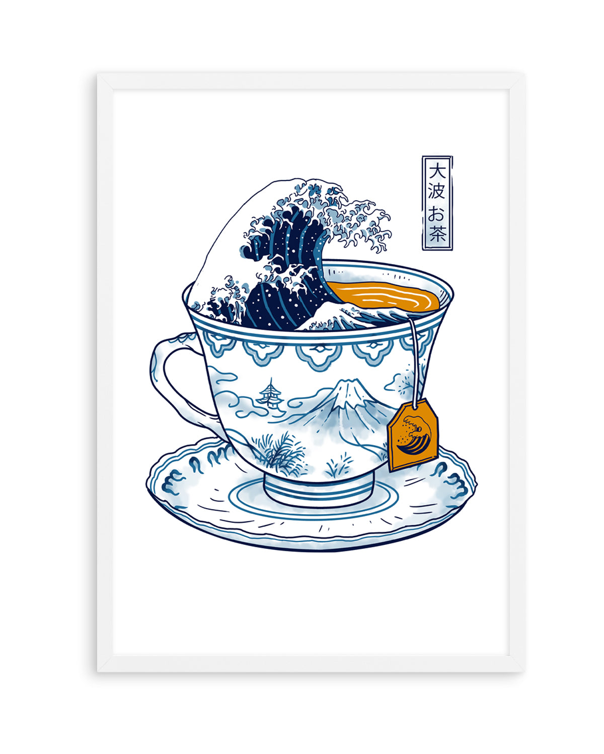 Great Kanagawa Tea by Vincent Trinidad | Art Print