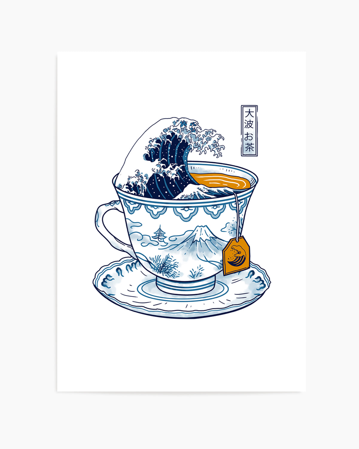 Great Kanagawa Tea by Vincent Trinidad | Art Print