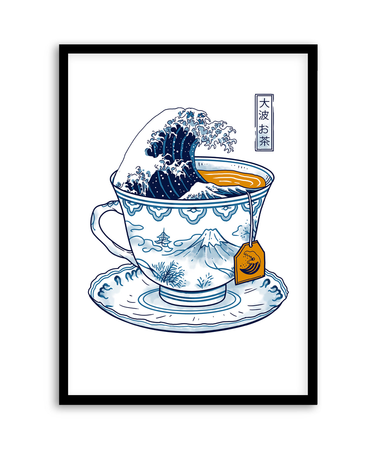 Great Kanagawa Tea by Vincent Trinidad | Art Print