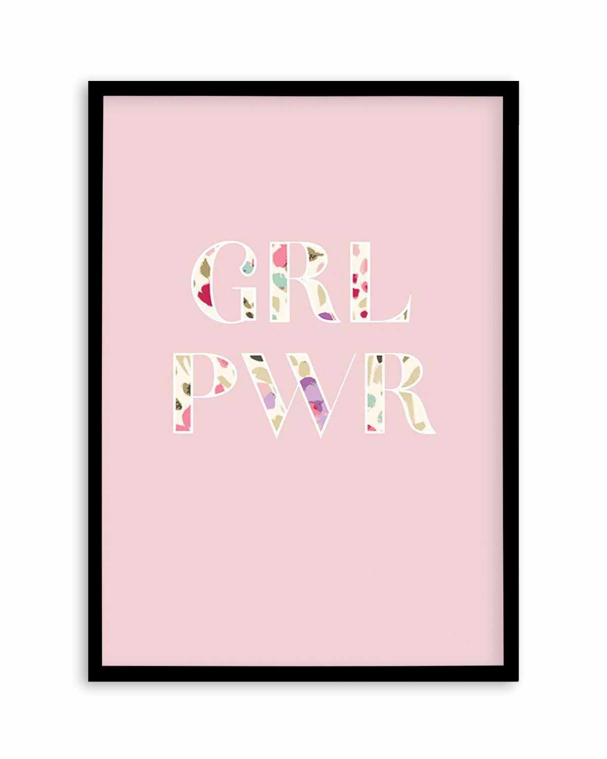 GRL PWER | Floral Art Print