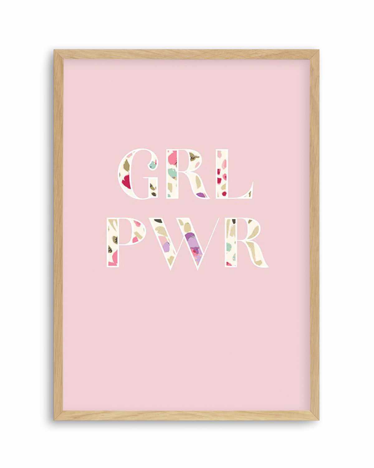 GRL PWER | Floral Art Print