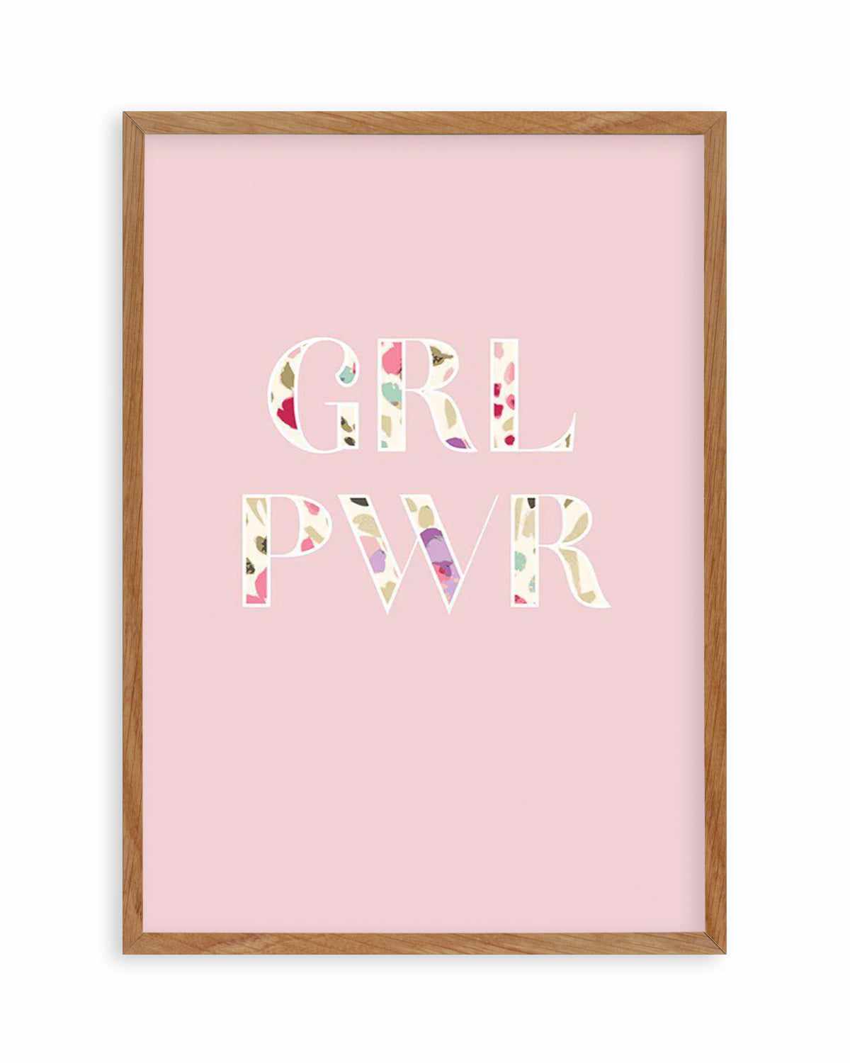 GRL PWER | Floral Art Print