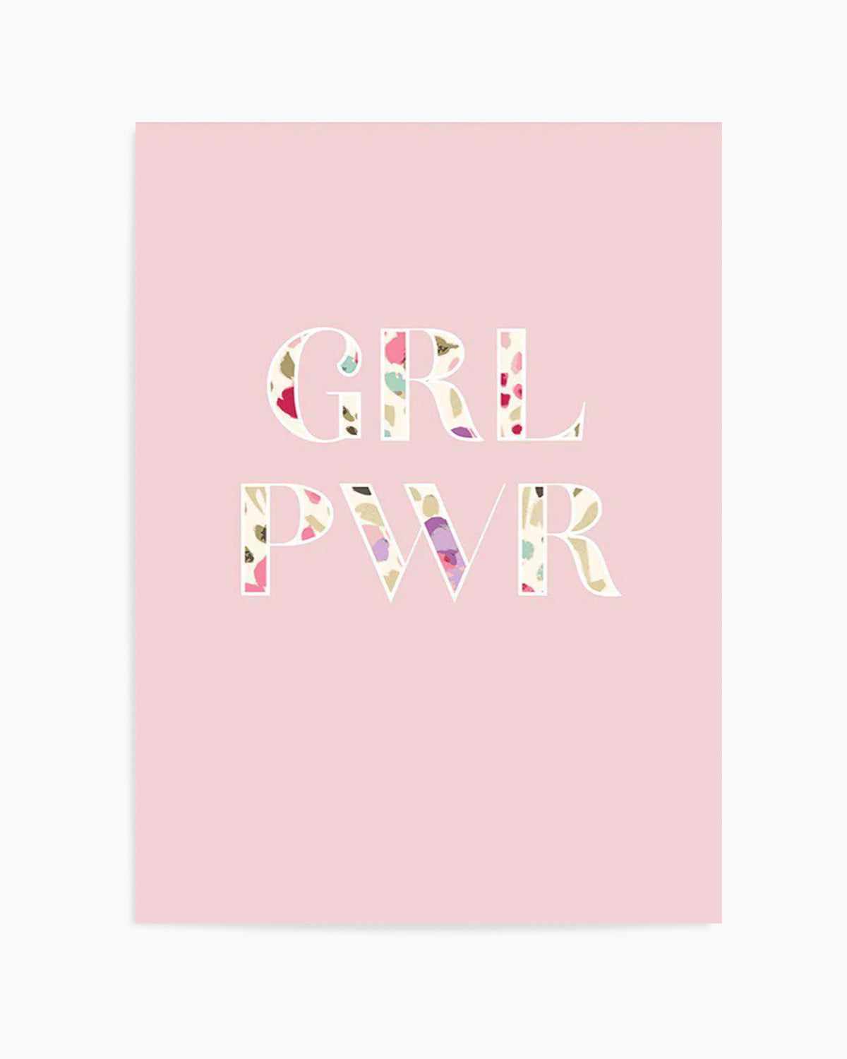 GRL PWER | Floral Art Print