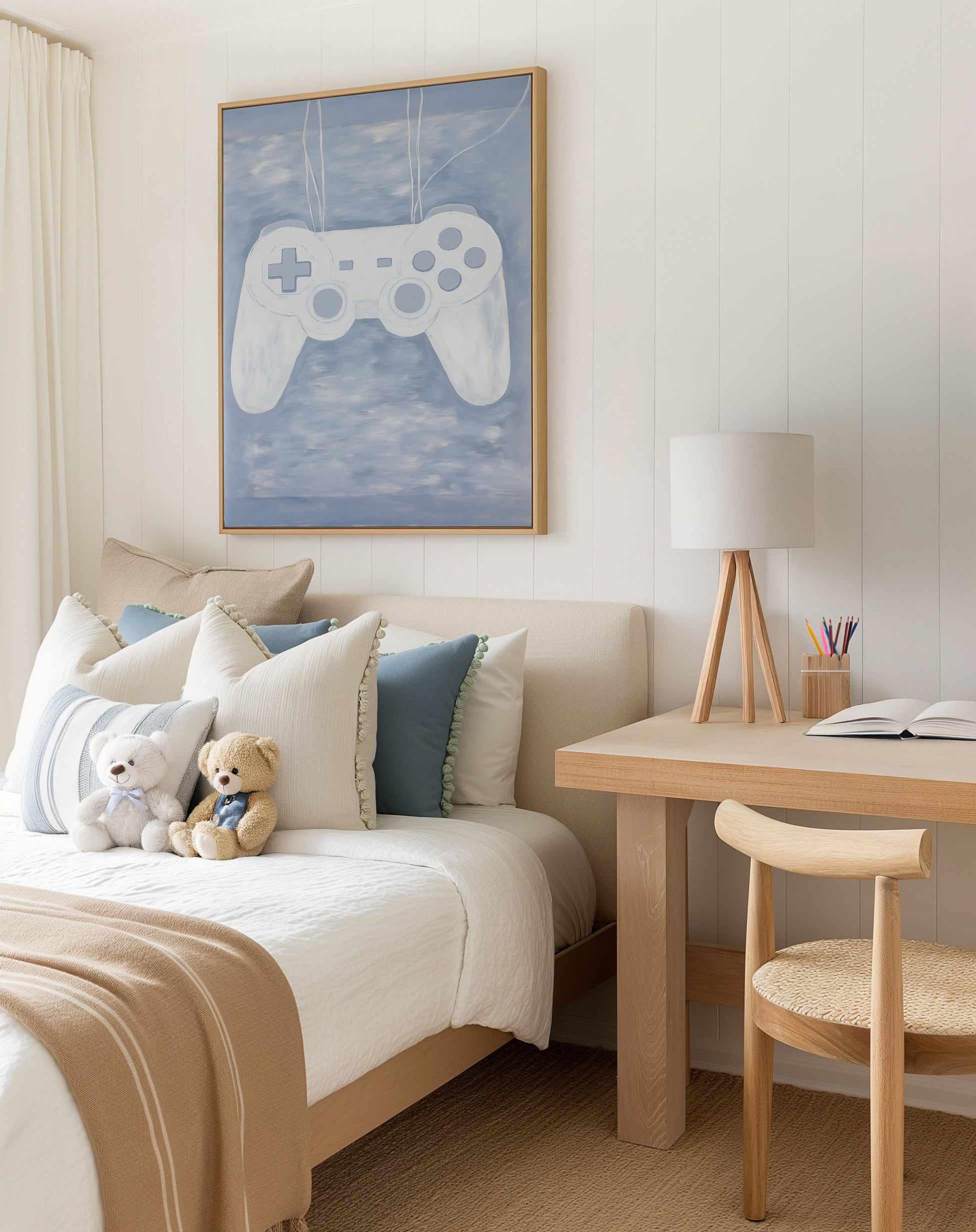 Gamer I | Framed Canvas Art Print from Olive et Oriel where you can shop wallpaper and artworks online