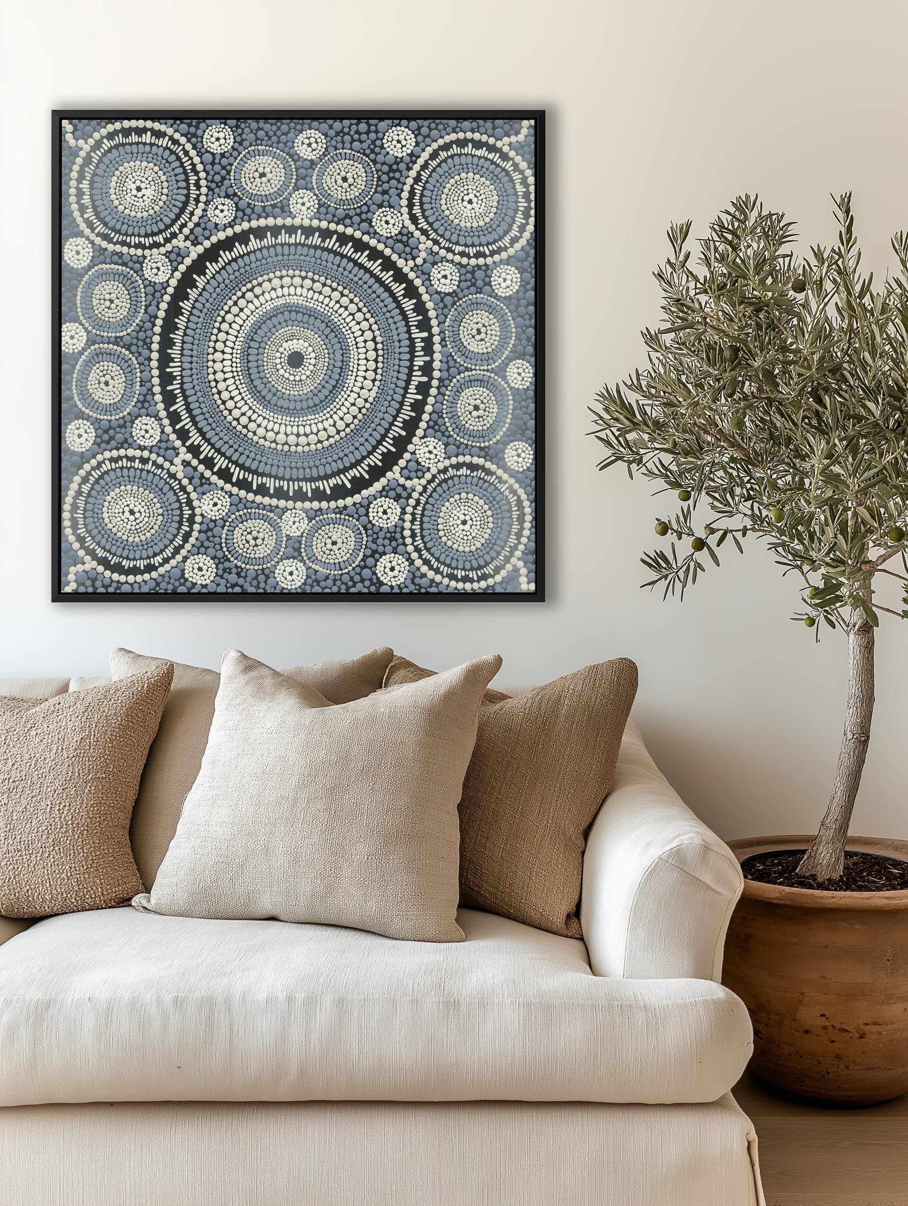 Gan by Bianka Carson | Framed Canvas Art Print