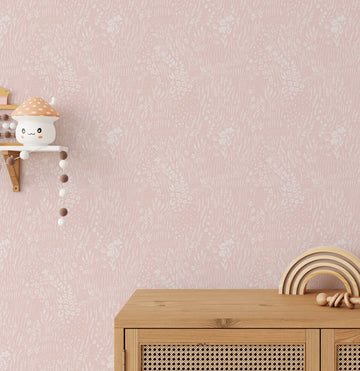 Garden Posies in Soft Pink Wallpaper from Olive et Oriel where you can shop wallpaper and artworks online