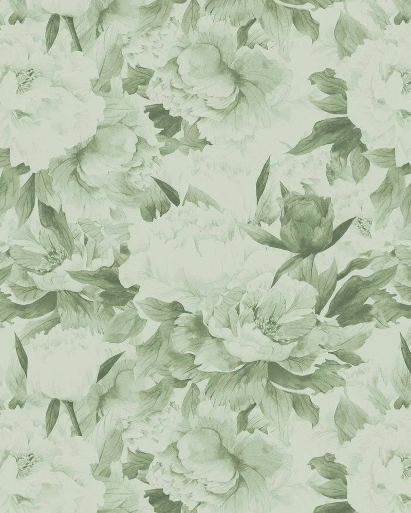 Garden Sage Green Wallpaper-Wallpaper-Buy Australian Removable Wallpaper Now Sage Green Wallpaper Peel And Stick Wallpaper Online At Olive et Oriel Custom Made Wallpapers Wall Papers Decorate Your Bedroom Living Room Kids Room or Commercial Interior