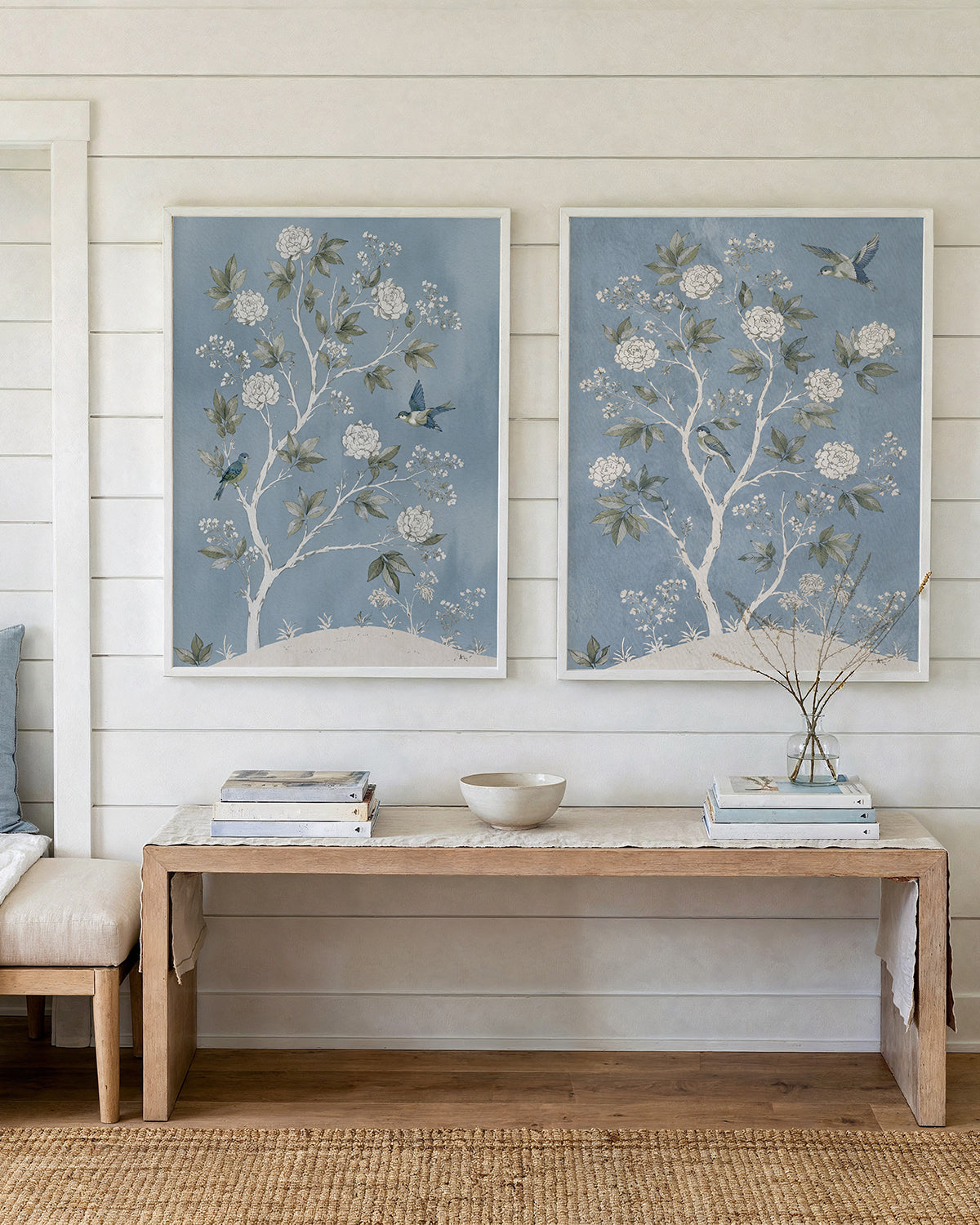 Garden Whispers 1 & 2 Art Print Set of 2 | Matching Wall Art