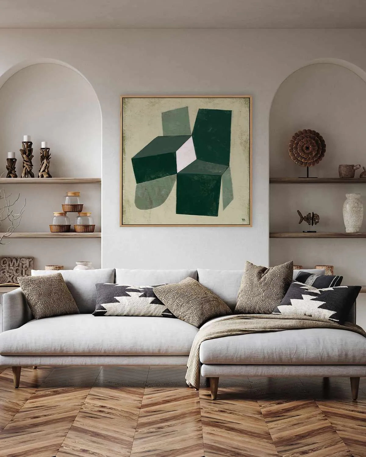 Garden of Eden Unfolded by Marco Marella | Framed Canvas Art Print from Olive et Oriel where you can shop wallpaper and artworks online