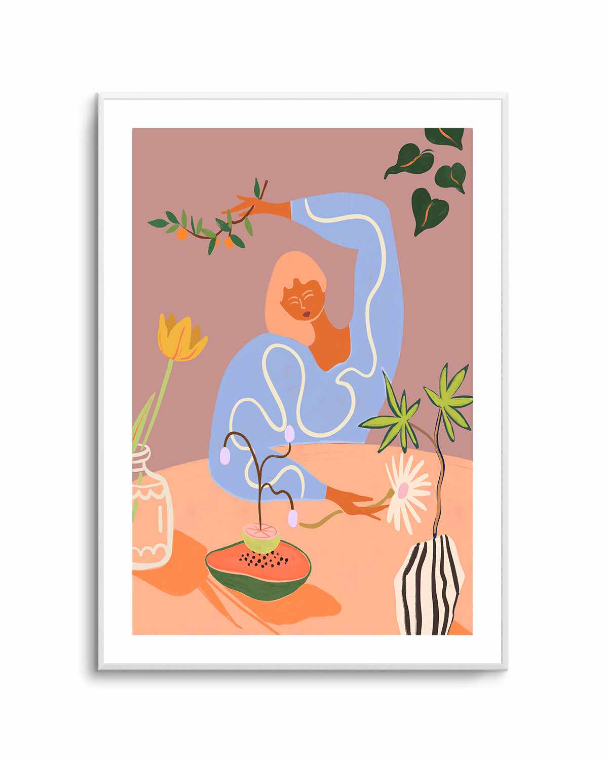 Gardening by Arty Guava | Art Print