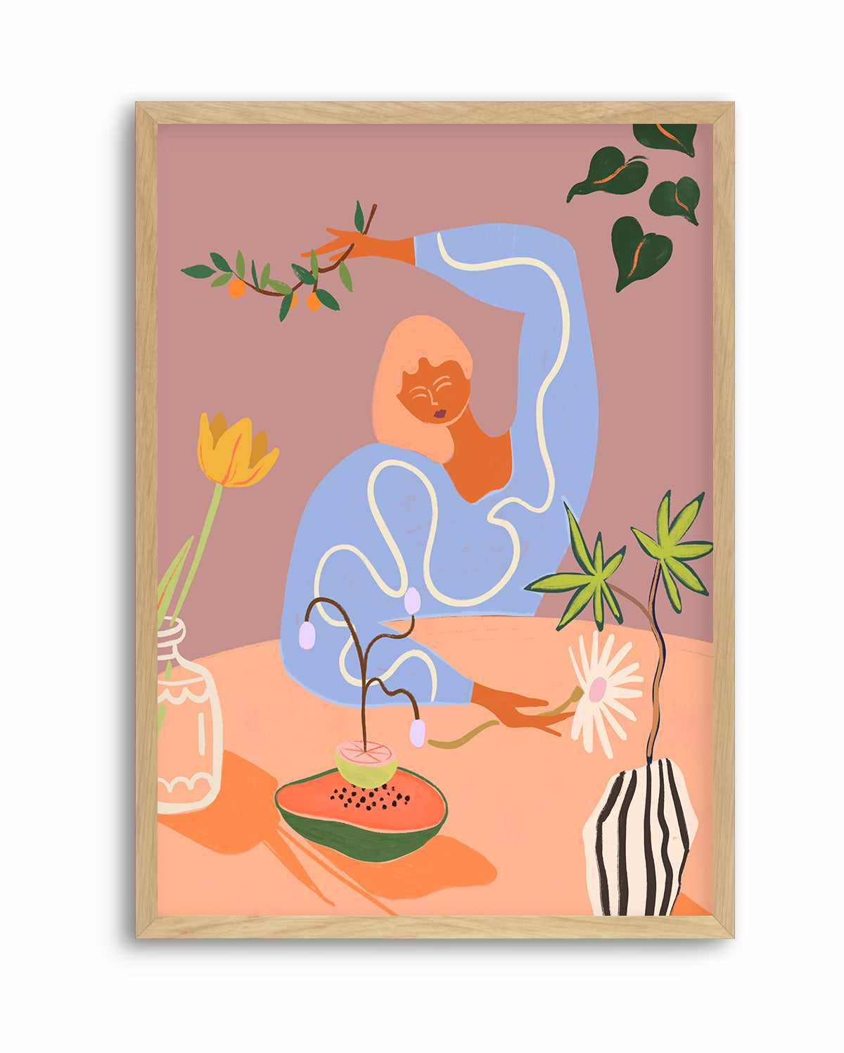 Gardening by Arty Guava | Art Print