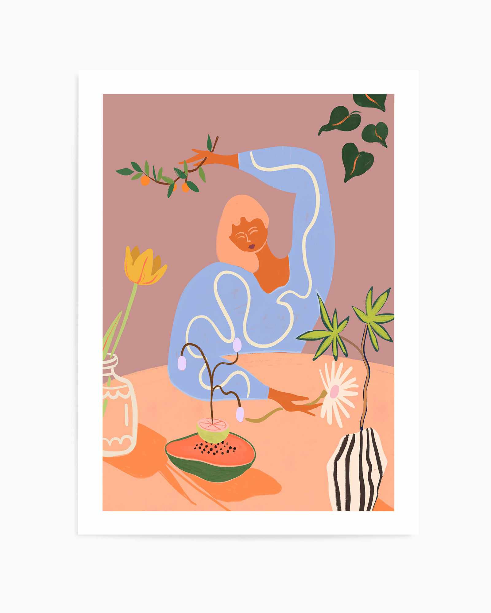 Gardening by Arty Guava | Art Print