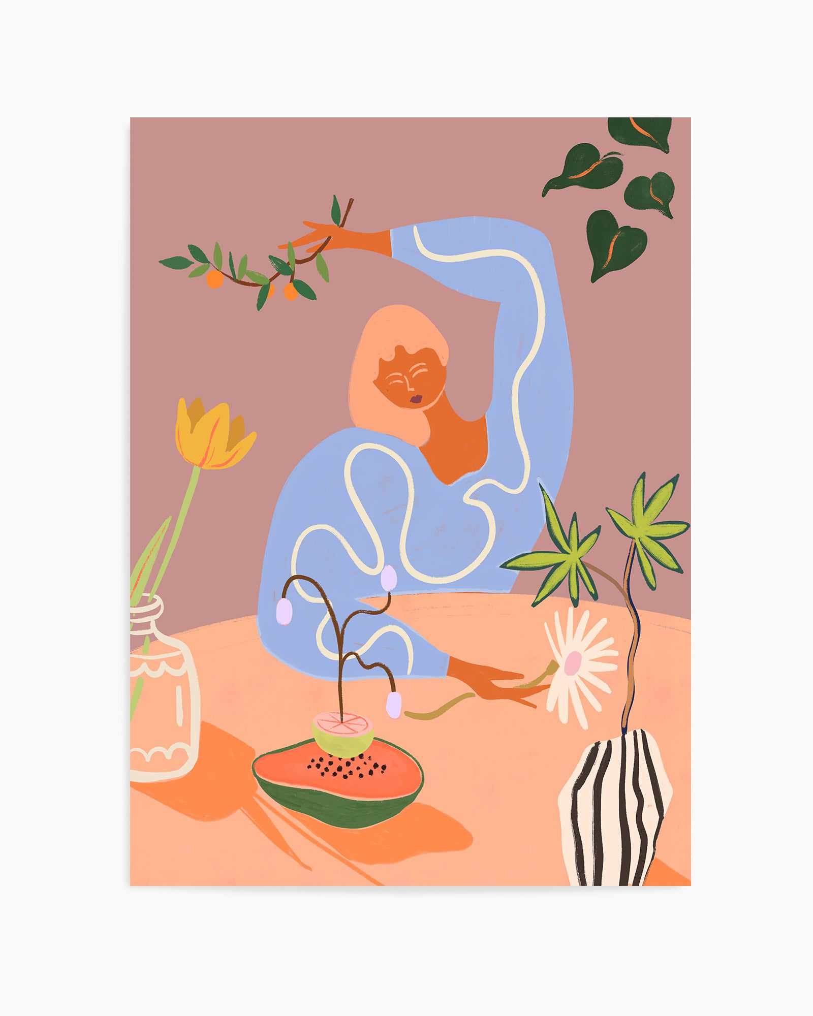 Gardening by Arty Guava | Art Print