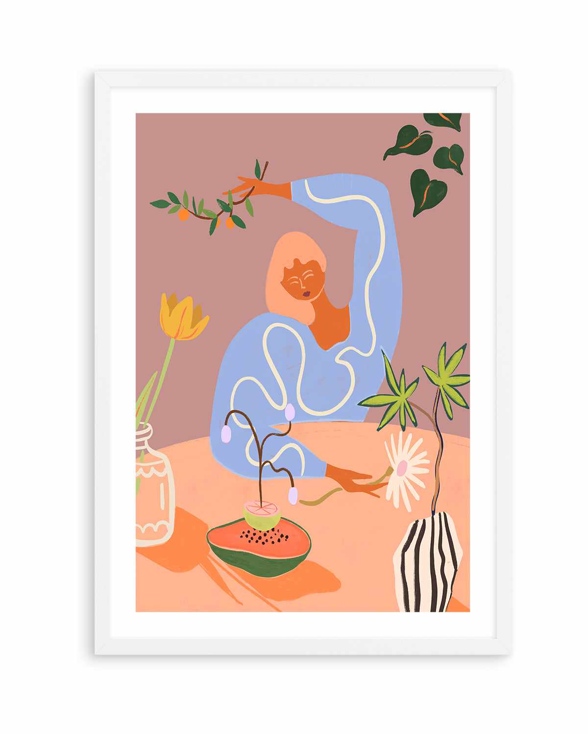 Gardening by Arty Guava | Art Print