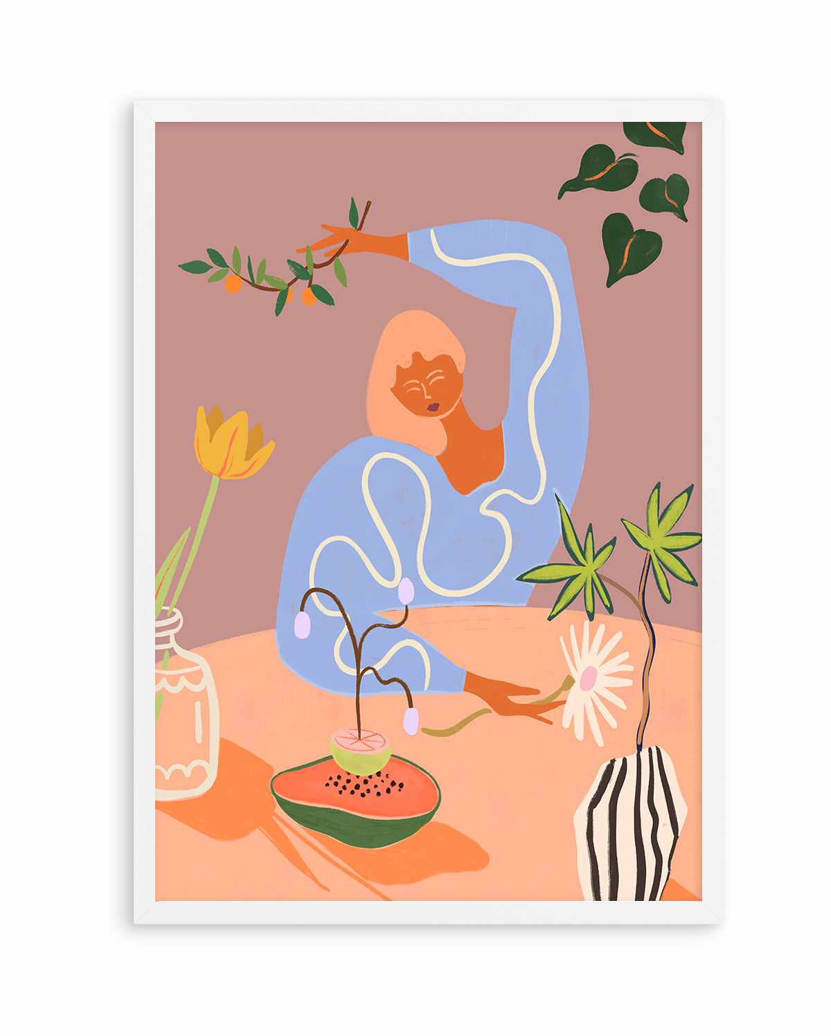 Gardening by Arty Guava | Art Print