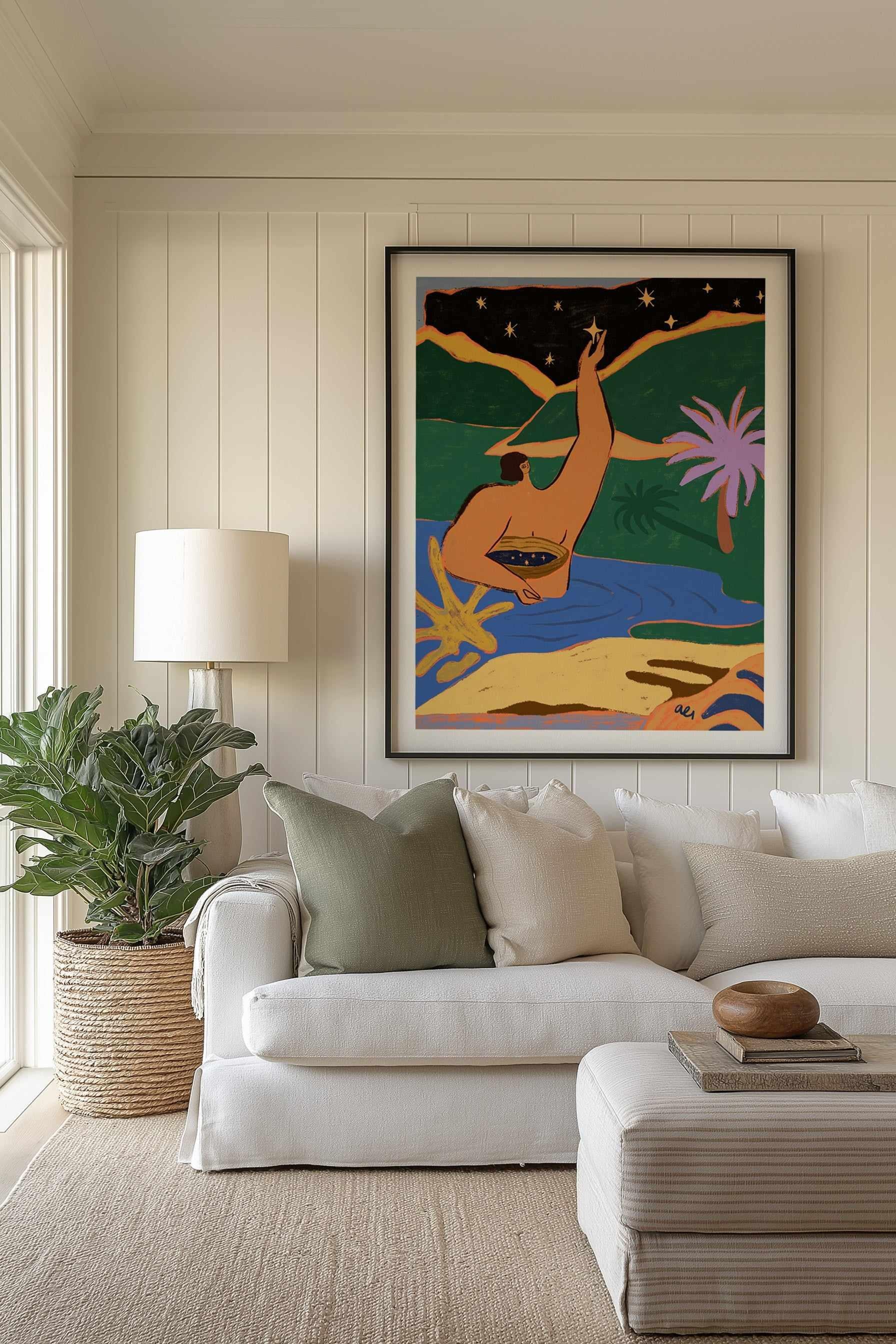 Gathering Stars by Arty Guava | Art Print from Olive et Oriel where you can shop wallpaper and artworks online