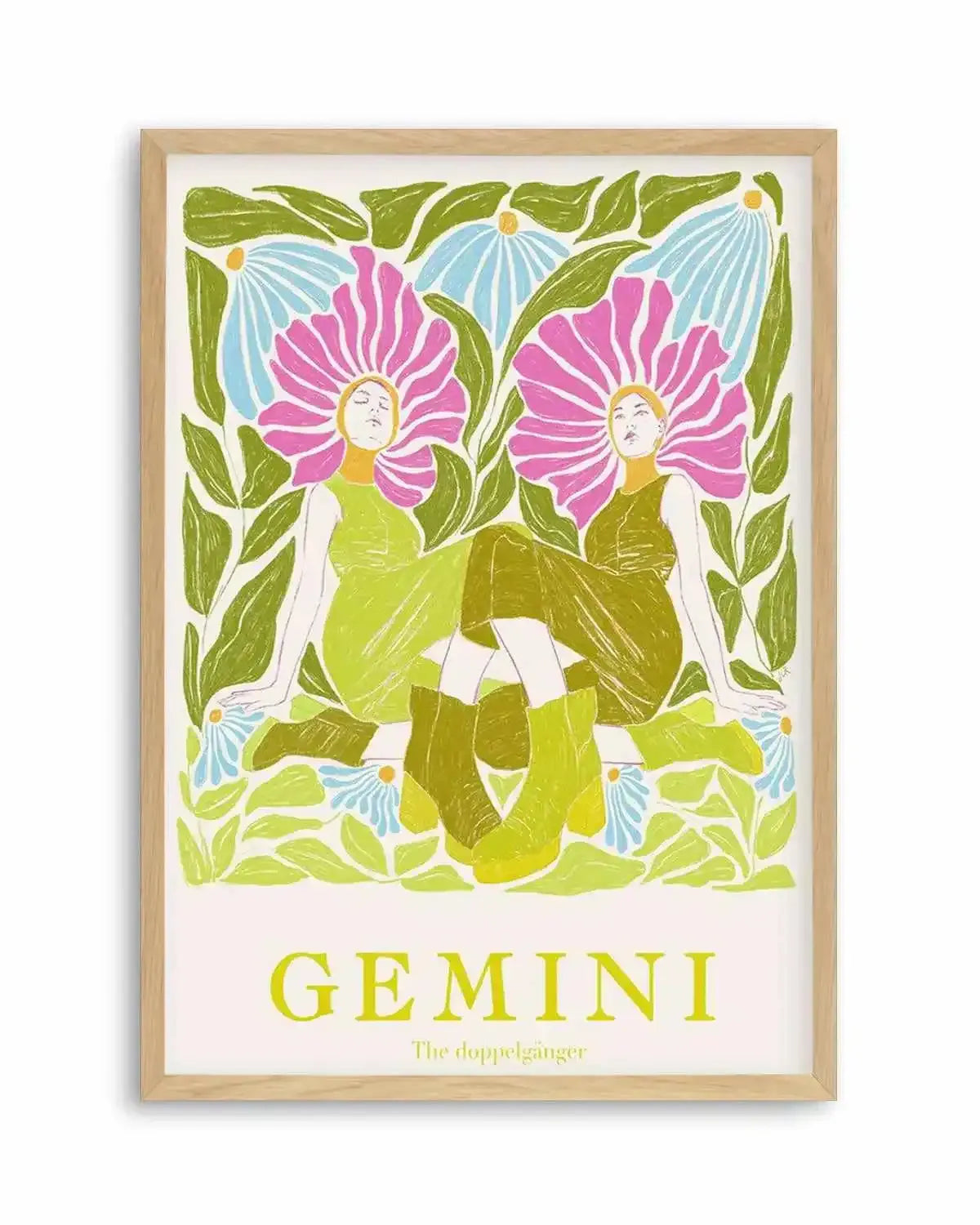 Gemini By Jenny Liz Rome Art Print from Olive et Oriel where you can shop wallpaper and artworks online