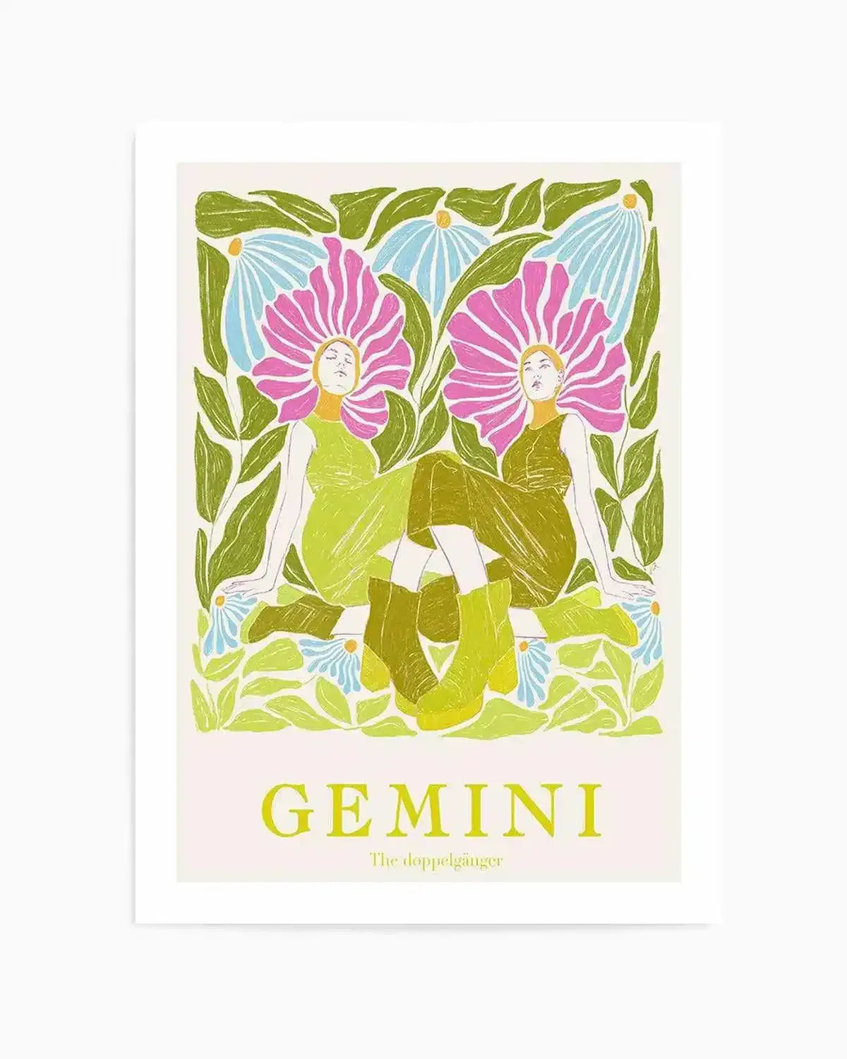 Gemini By Jenny Liz Rome Art Print from Olive et Oriel where you can shop wallpaper and artworks online