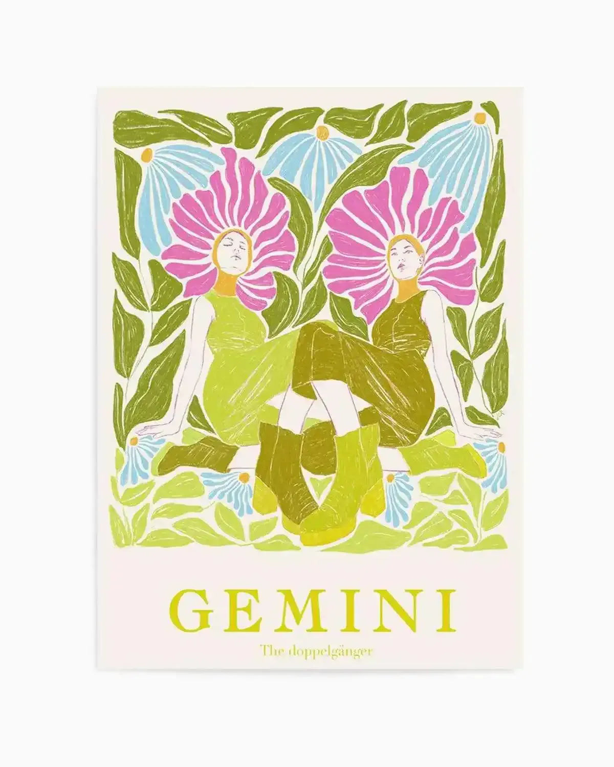 Gemini By Jenny Liz Rome Art Print from Olive et Oriel where you can shop wallpaper and artworks online