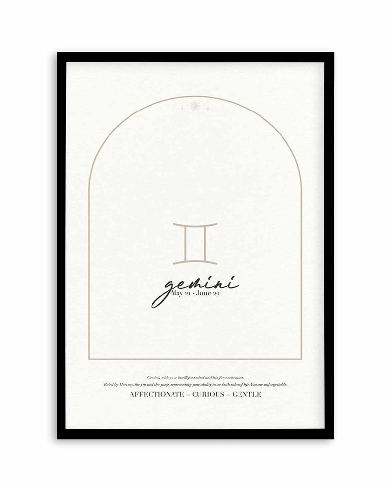 Gemini Star Sign Art Print