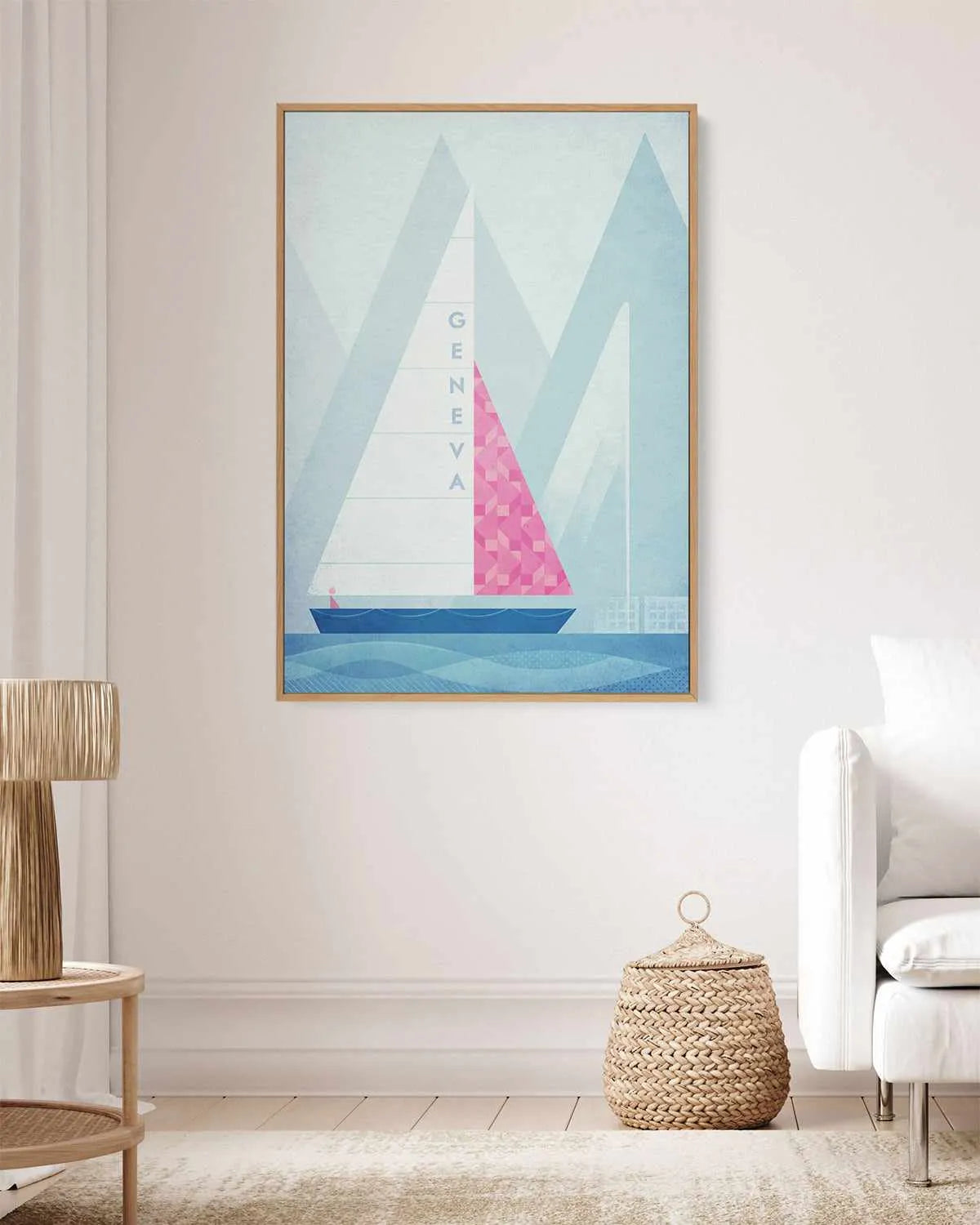 Geneva by Henry Rivers | Framed Canvas Art Print from Olive et Oriel where you can shop wallpaper and artworks online
