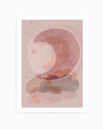 Gentle moon By Treechild | Art Print