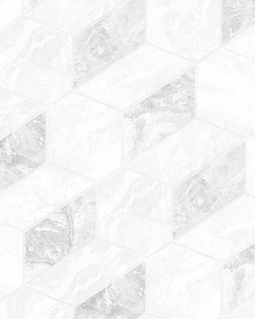 Geometric Marble Steps Wallpaper