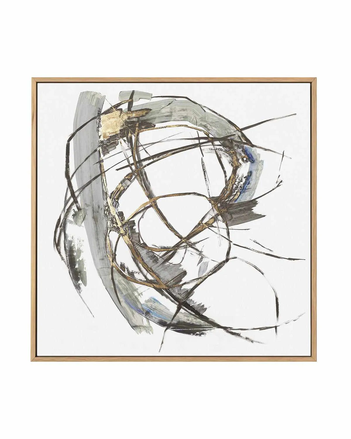 Gestural Gold I | Framed Canvas Art Print from Olive et Oriel where you can shop wallpaper and artworks online