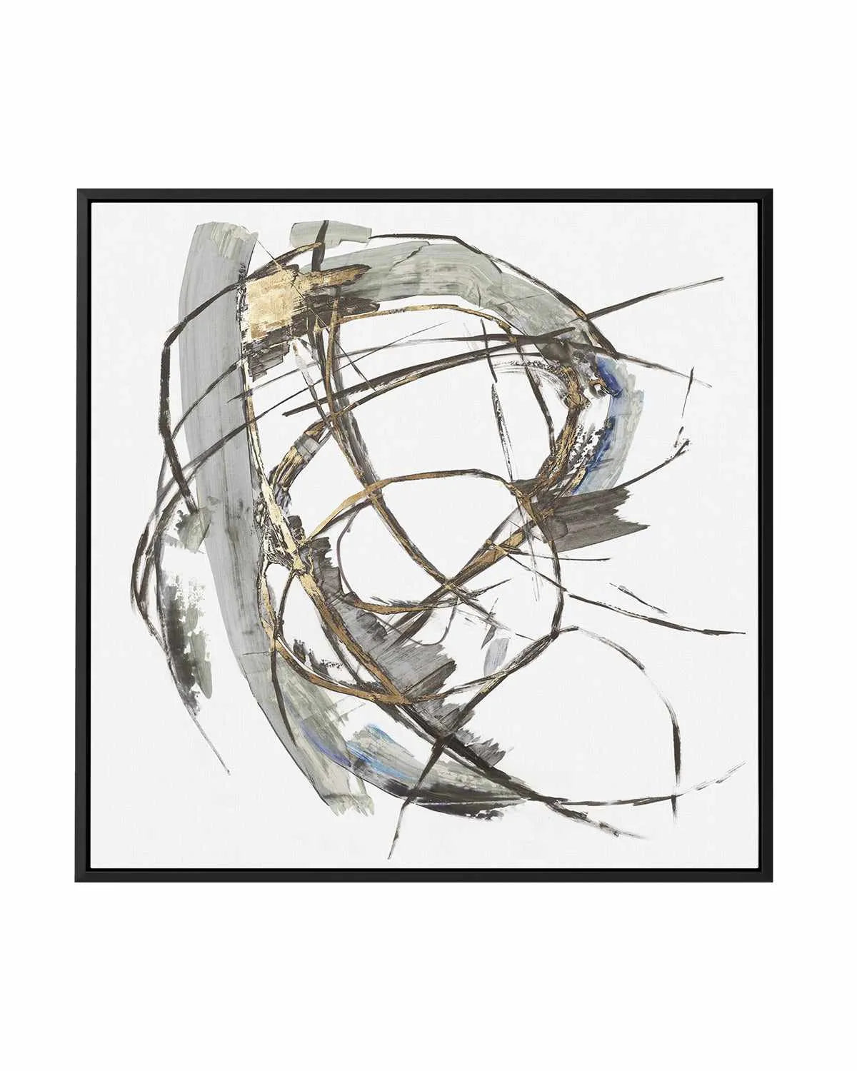 Gestural Gold I | Framed Canvas Art Print from Olive et Oriel where you can shop wallpaper and artworks online