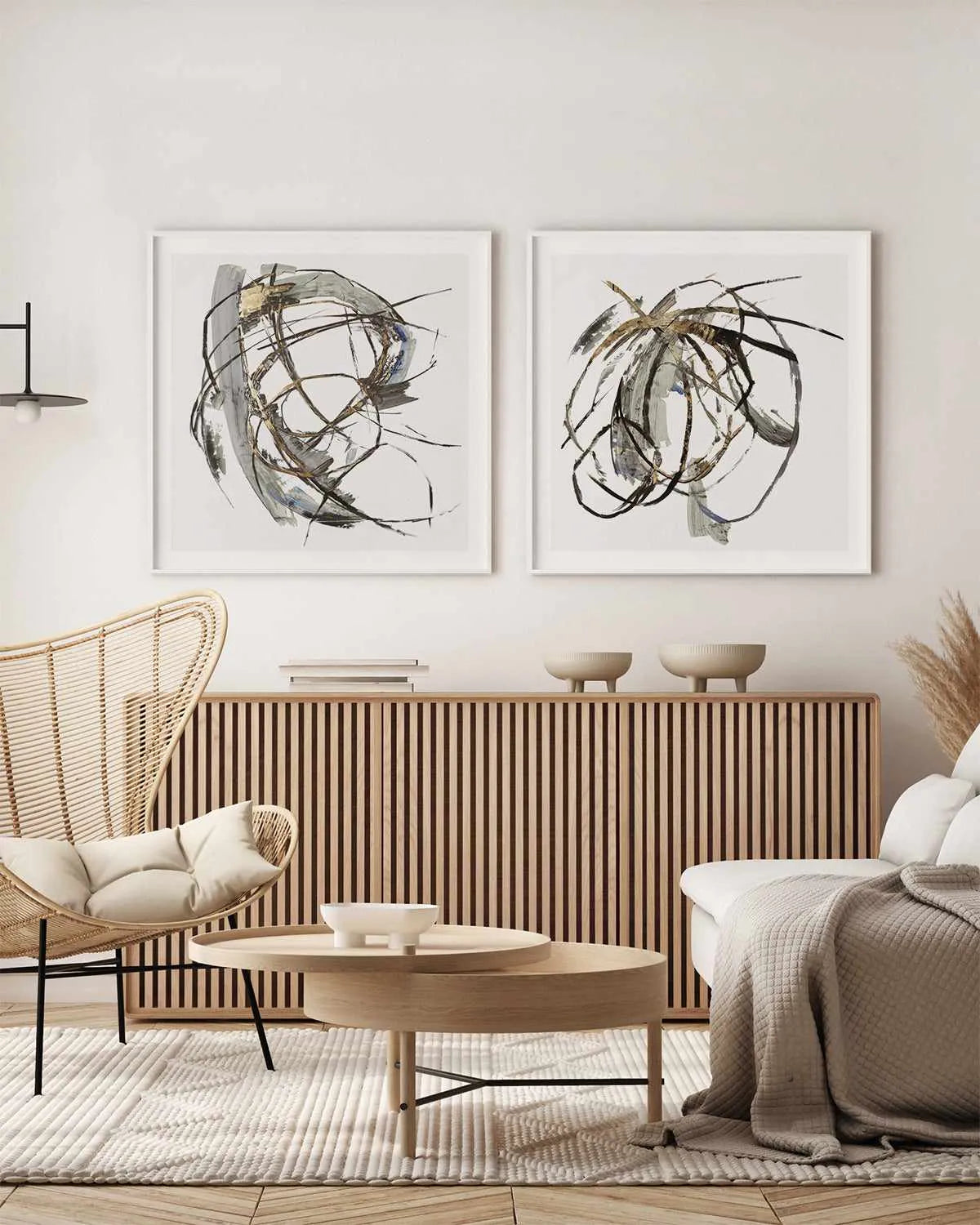 Gestural Gold II Art Print from Olive et Oriel where you can shop wallpaper and artworks online