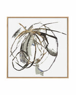 Gestural Gold II | Framed Canvas Art Print