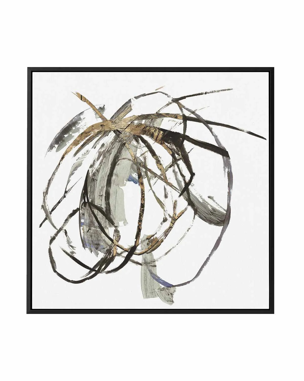Gestural Gold II | Framed Canvas Art Print from Olive et Oriel where you can shop wallpaper and artworks online