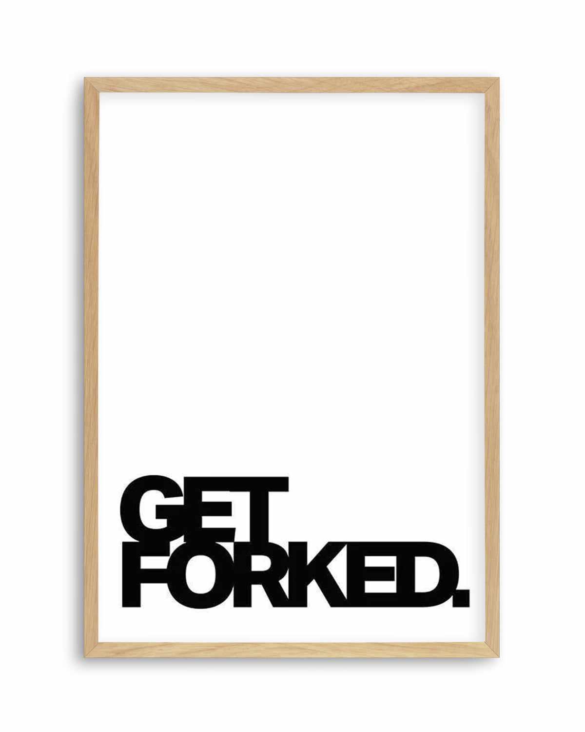 Get Forked Art Print