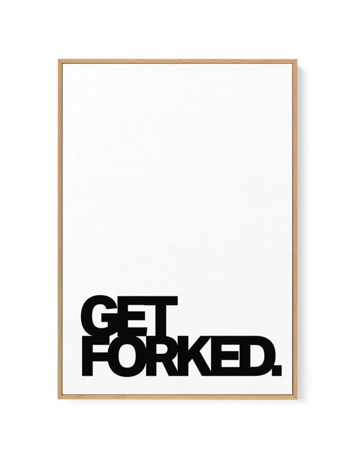 Get Forked | Framed Canvas-CANVAS-You can shop wall art online with Olive et Oriel for everything from abstract art to fun kids wall art. Our beautiful modern art prints and canvas art are available from large canvas prints to wall art paintings and our proudly Australian artwork collection offers only the highest quality framed large wall art and canvas art Australia - You can buy fashion photography prints or Hampton print posters and paintings on canvas from Olive et Oriel and have them deliv